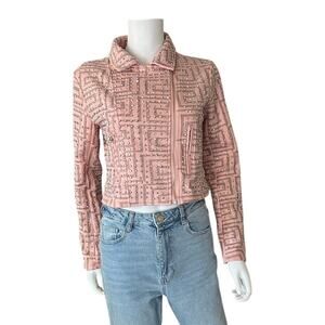 Vinizbena Moto Jacket With Beads